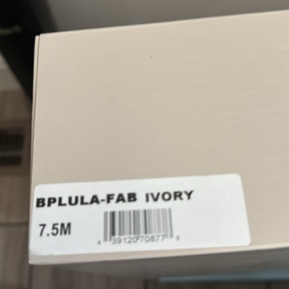 Brass Plum Ivory Strappy Heels with Buckle - Picture 5 of 6